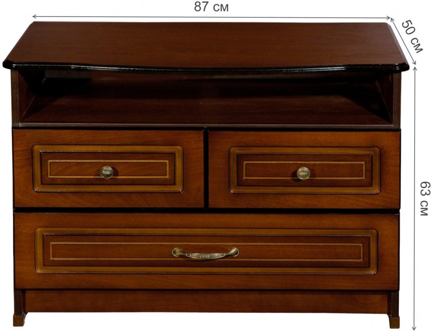 Комод Адора орех тёмный