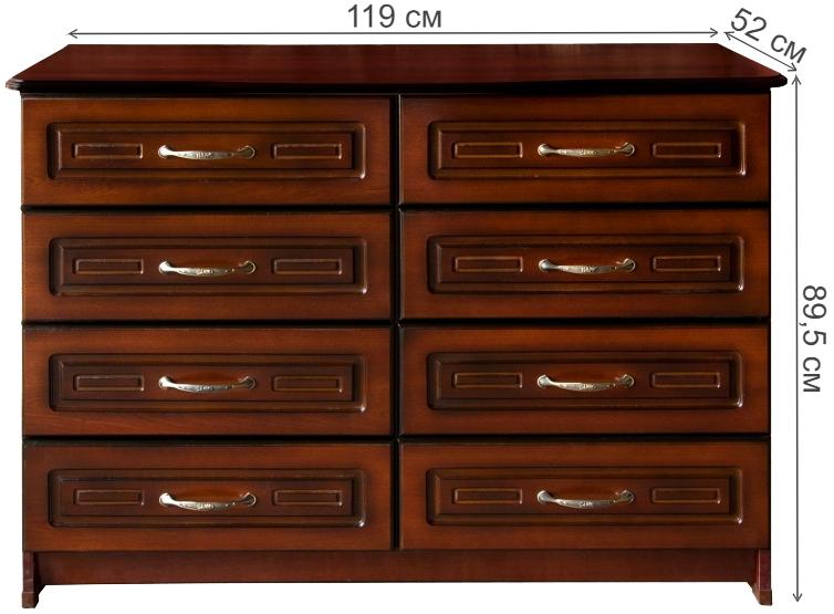Комод Амстердам-1 орех тёмный