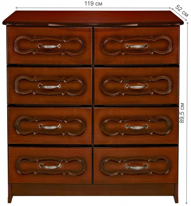 Комод Амстердам орех тёмный