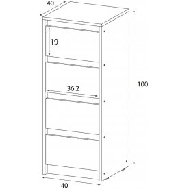 Комод Айден КМ06-400