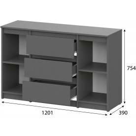 Комод Денвер 3 ящика