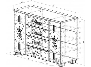 Комод ДримСтар ДС-13