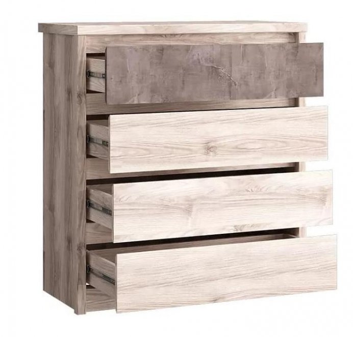 Комод Джаз 4S каштан найбори / оникс