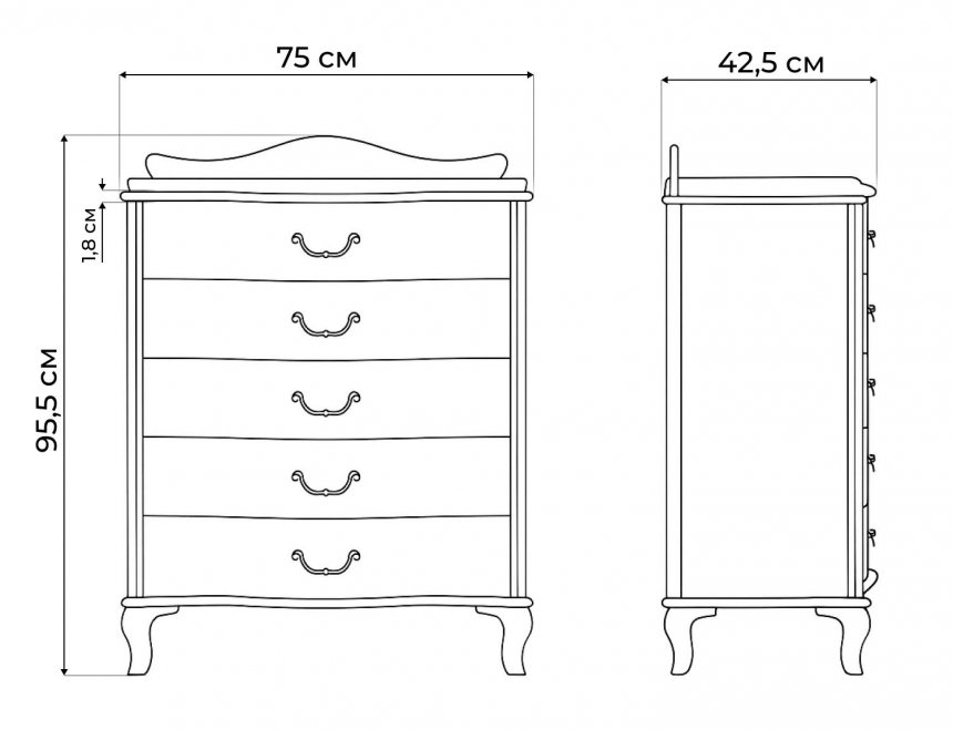 Комод Джульетта венге