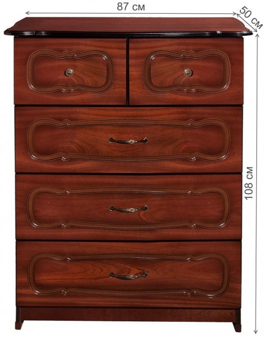 Комод Энжи орех тёмный