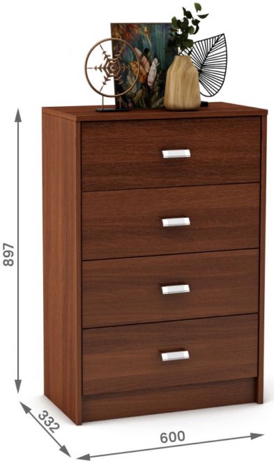 Комод Имидж-604 итальянский орех