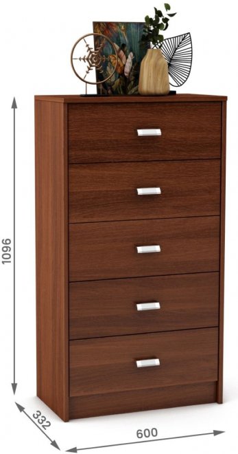 Комод Имидж-605 итальянский орех
