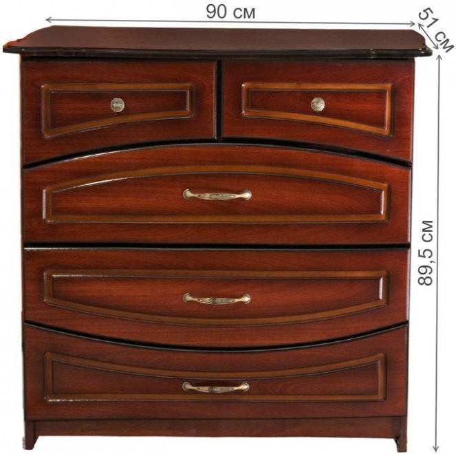 Комод Карина-1 орех тёмный