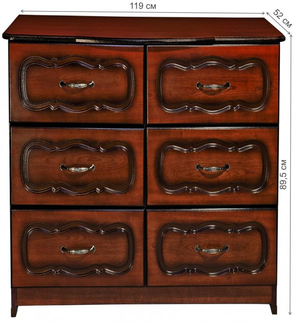 Комод Хейзл орех тёмный