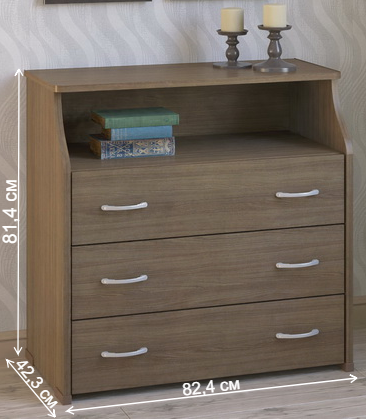 Комод КМ-31-Н ясень темный