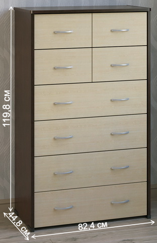 Комод КМ-63 венге / дуб молочный