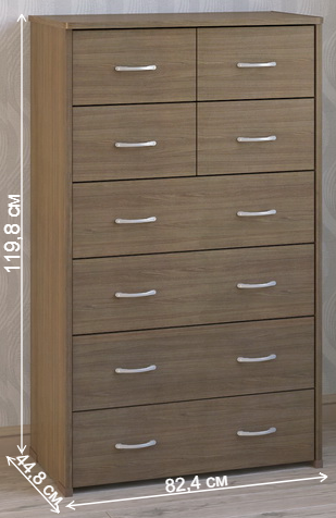 Комод КМ-63 ясень темный