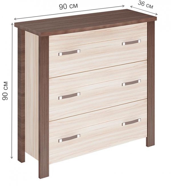 Комод Илина ШК шамони / карамель