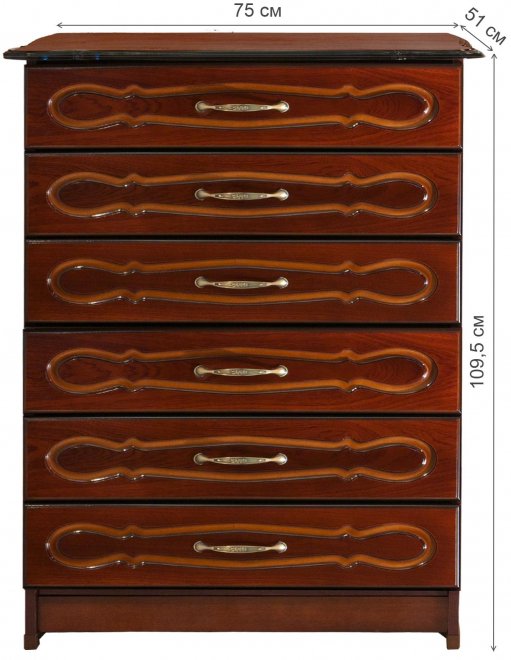 Комод Кристофф орех тёмный