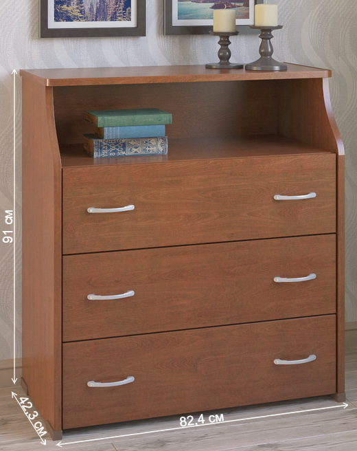 Комод КВ-31-Н вишня