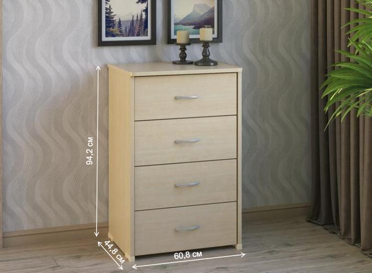 Комод КВ-34 дуб молочный