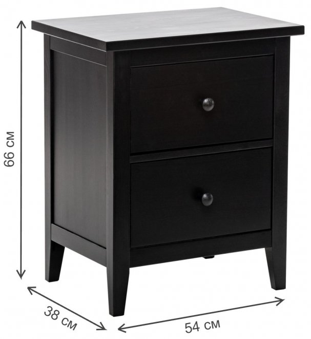 Комод Leset Мира 02 черный