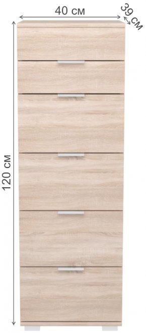 Комод Leset Наоми 6 дуб сонома