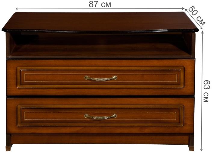 Комод Лея орех тёмный