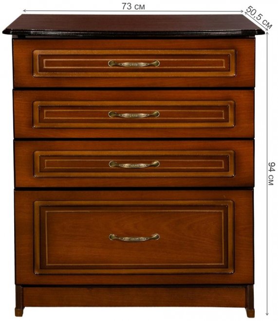 Комод Мадрид-1 орех тёмный