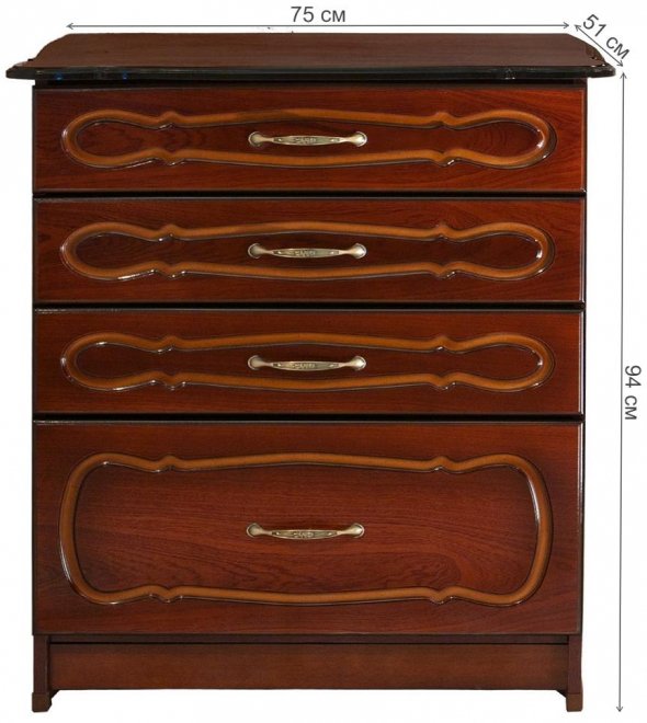 Комод Мадрид орех тёмный