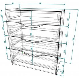 Комод Мебелеф-52