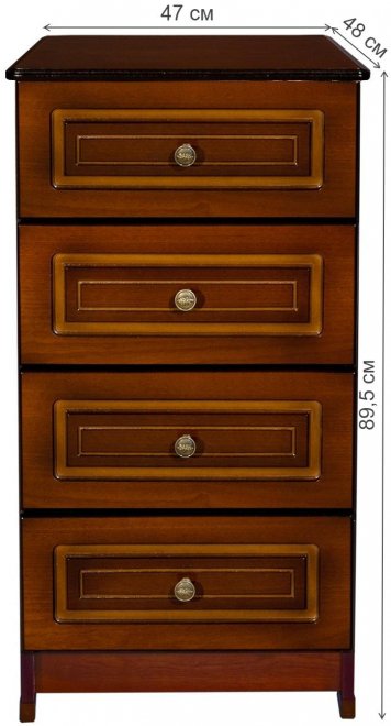 Комод Мистерия-1 орех тёмный