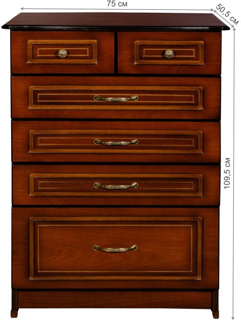 Комод Реджи орех тёмный