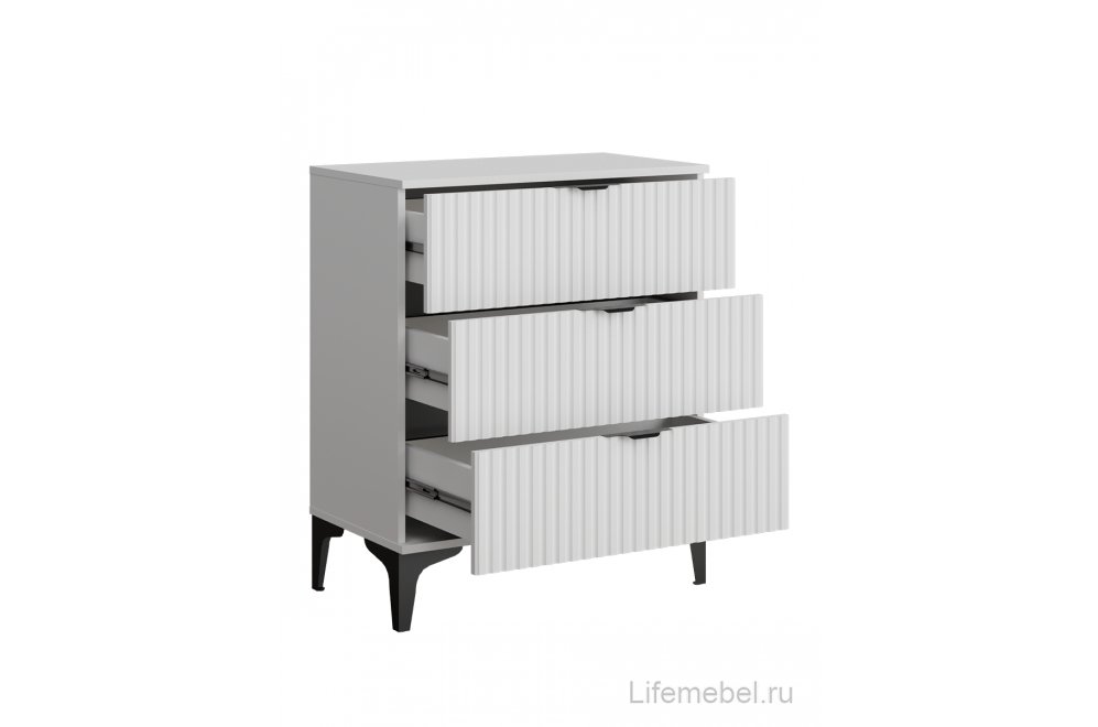 Комод ridberg andre 3Я белый / черный