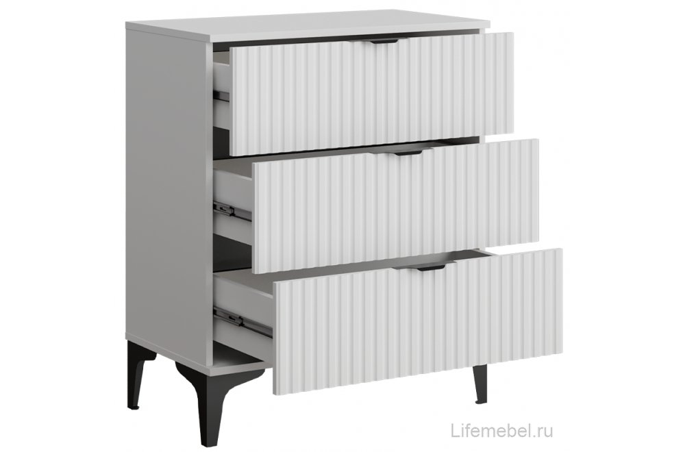 Комод ridberg andre 3Я белый / черный