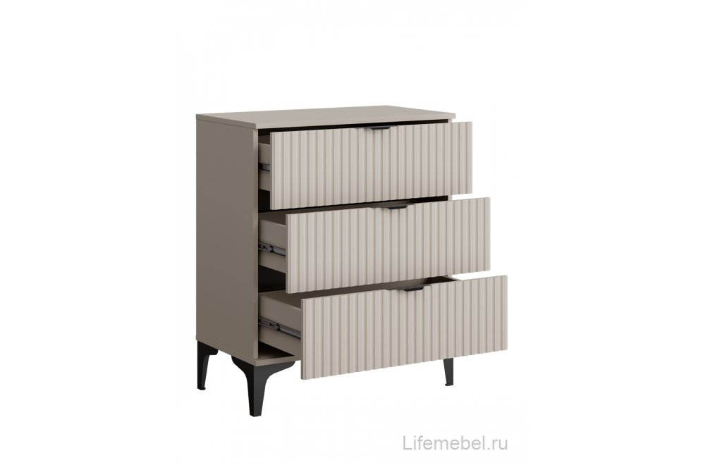 Комод ridberg andre 3Я кашемир / черный