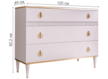 Комод Rimini Solo РМКМ-3S