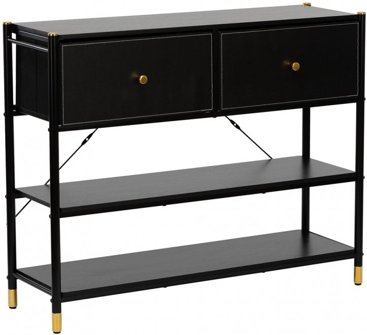 Комод-стеллаж Leset Нирита / Хайди черный
