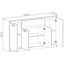 Комод Джаз RTV 4D1S