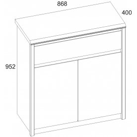 Комод Somma 2D1S