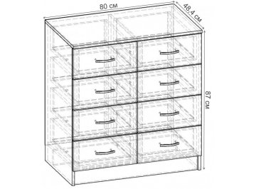 Комод Уют-2.2 К.054.800-01