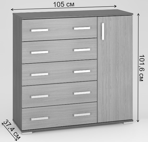 Комод Вента-35 венге