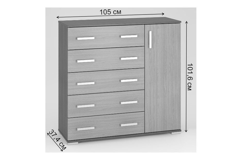 Комод Вента-35 вишня