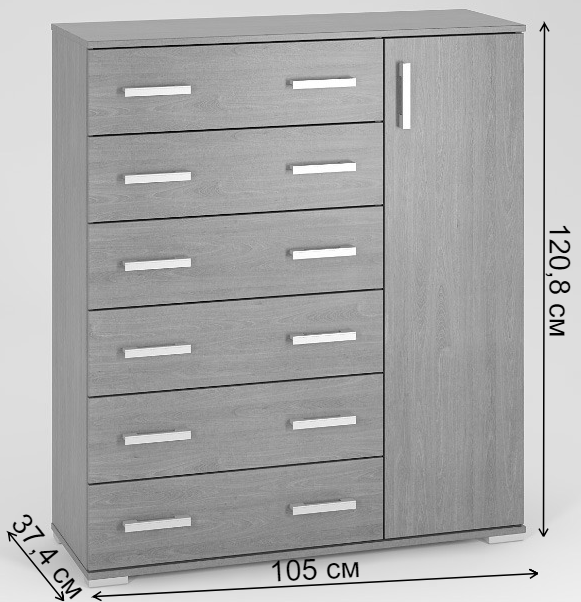 Комод Вента-36 дуб сонома