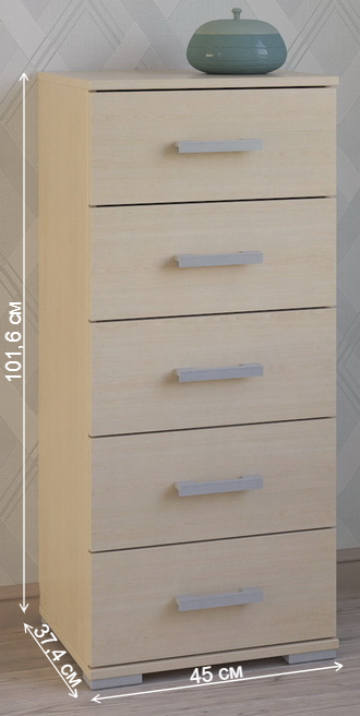 Комод Вента-85 дуб молочный