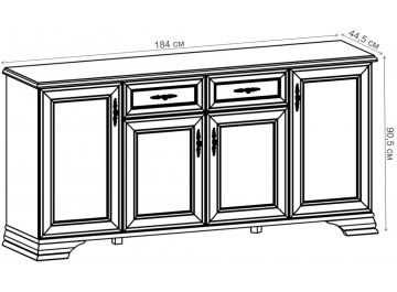 Комод Кентаки KOM4D2S
