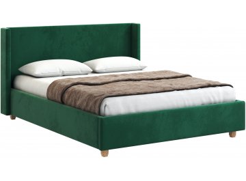 Полутораспальная кровать Афродита-9.2 велюр bingo green