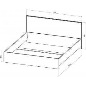 Двуспальная кровать Анастасия АН-20К