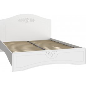 Двуспальная кровать Ассоль АС-113К 160х200 белое дерево