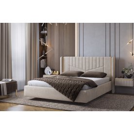 Двуспальная кровать Диор 160x200 см кашемир суфле