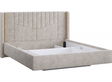 Двуспальная кровать Диор 160x200 см кашемир суфле