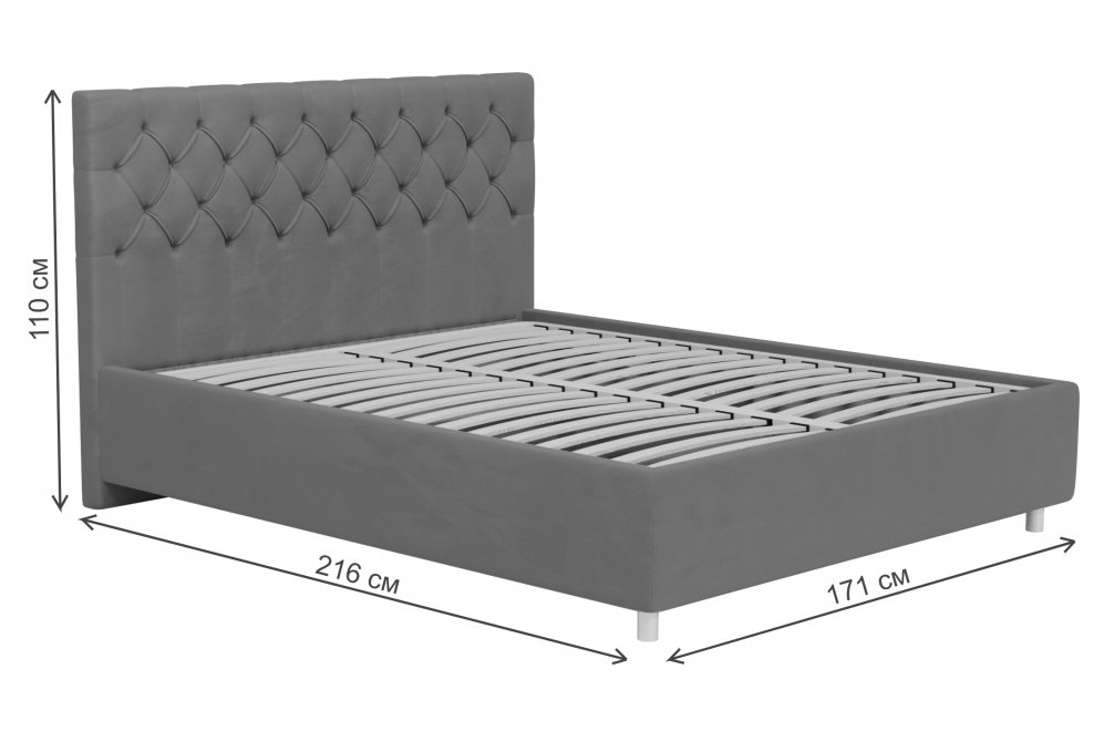 Двуспальная кровать Эстер 160х200 Casanova ice