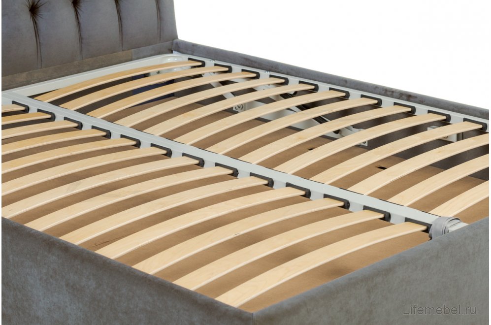 Двуспальная кровать Эстер 160х200 с ПМ Sky Velvet 08