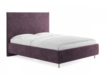 Двуспальная кровать Eveline лаванда микровелюр