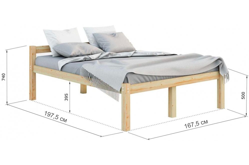 Двуспальная кровать Гор 160х190